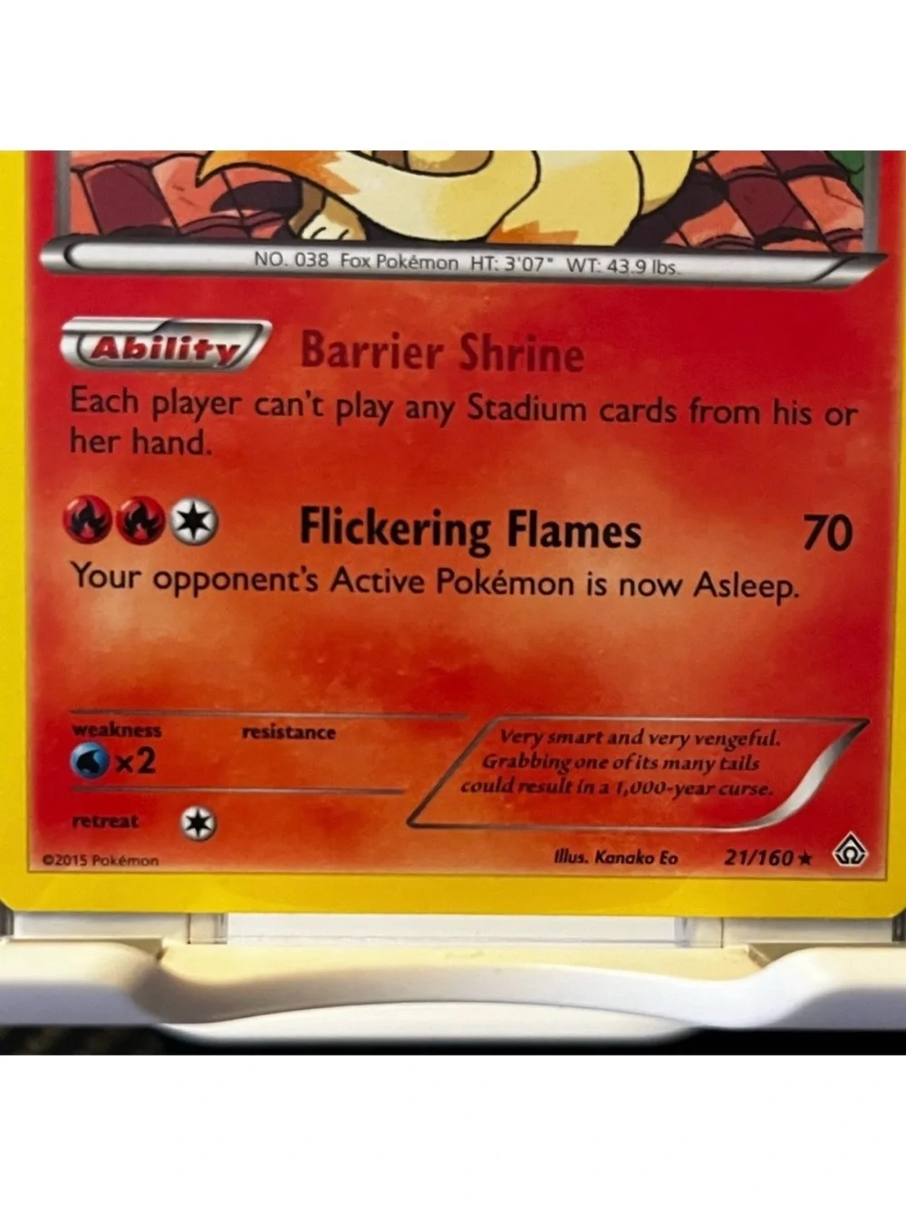 Ninetales Rare XY Primal Clash #21/160 Pokemon Card 2015 POKÉMON TCG